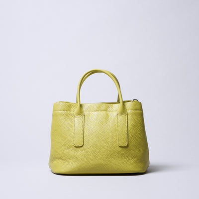 <itten-itten> Leather Mini Tote (w/ D) / Pistachio