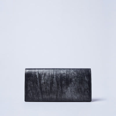 ＜クラフスト＞ブライドルレザー 長財布/Navy (ネイビー)