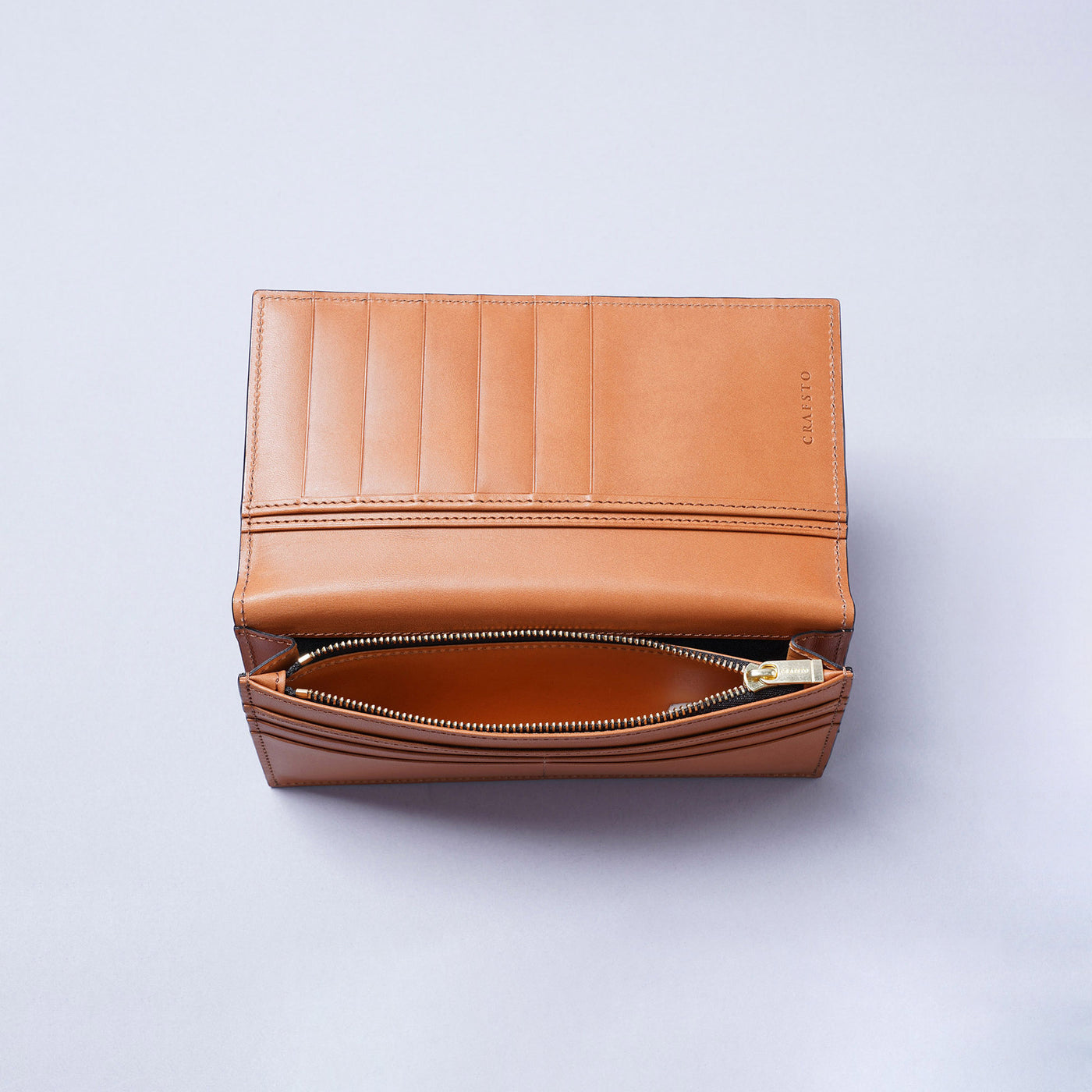 <CRAFSTO>  Bridle Leather Long Wallet / Dark Brown