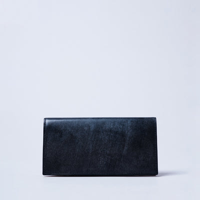＜クラフスト＞ブライドルレザー 長財布/Navy (ネイビー)
