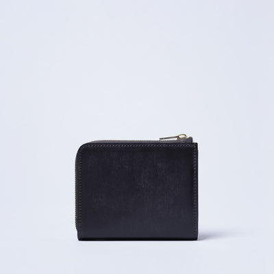 ＜クラフスト＞ブライドルレザー L字ファスナー財布/Black (ブラック)