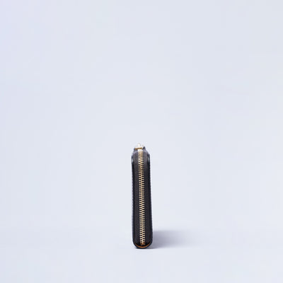 ＜クラフスト＞ブライドルレザー L字ファスナー財布/Black (ブラック)