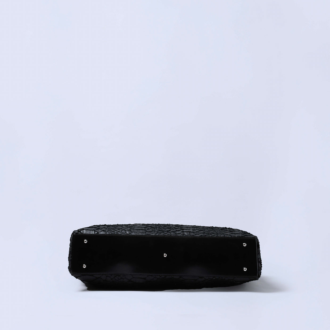 ＜コケット＞Large Tote Bag（Snake Wool)/ブラック