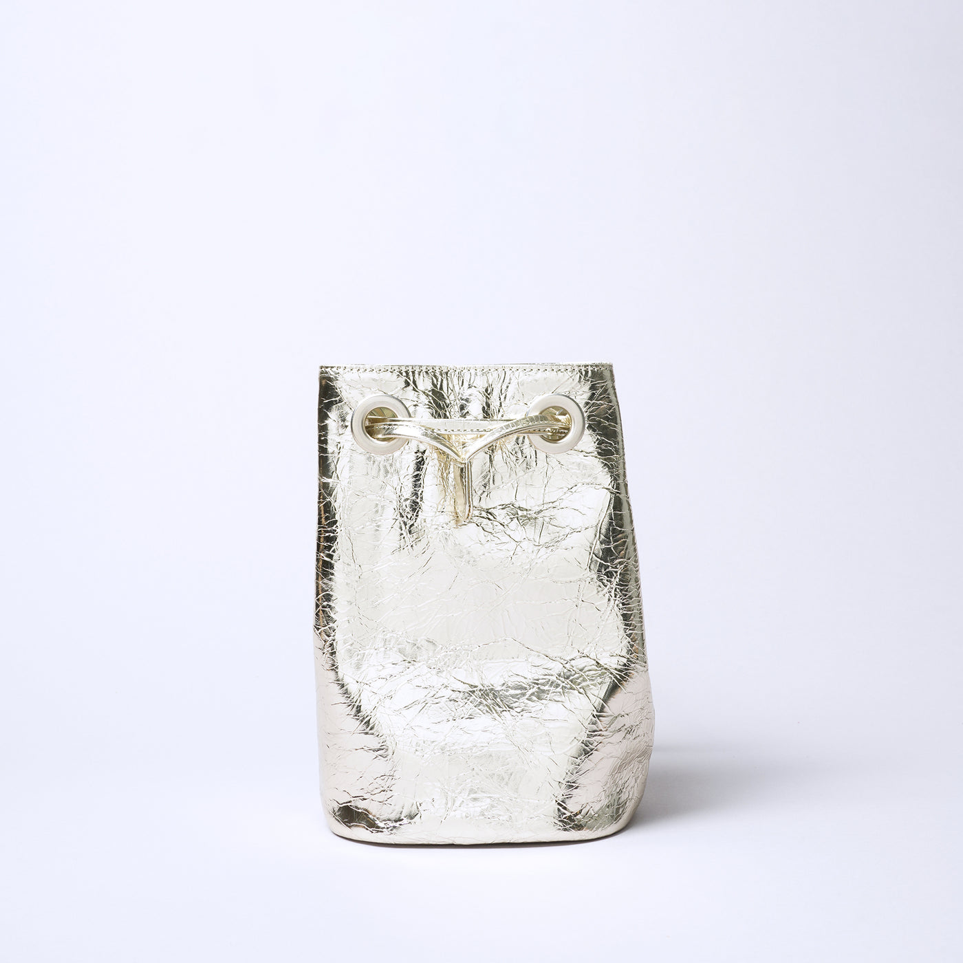 ＜Coquette＞Boheme shiny（抽繩包）/黑色