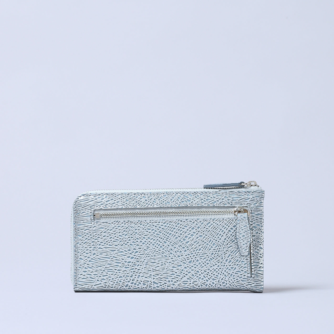 ＜コケット＞Lzip Wallet さざ波/ホワイト