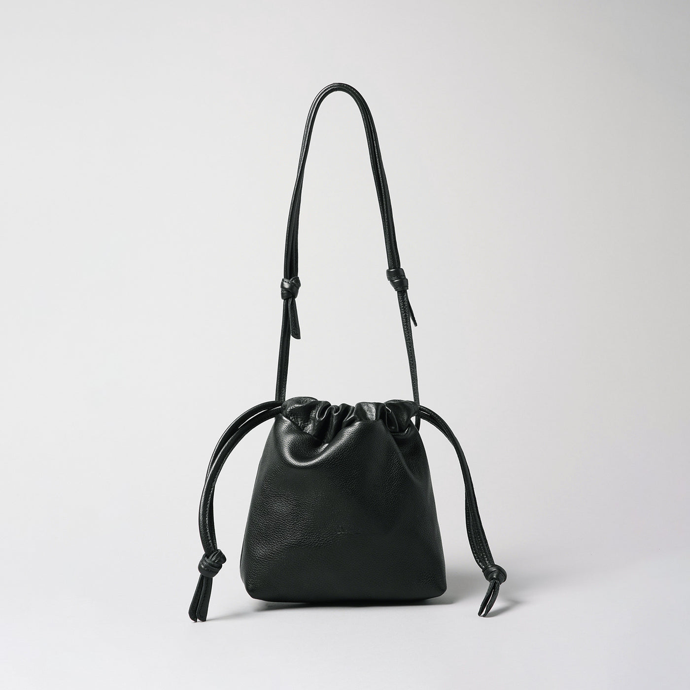＜delife＞Drawstring bag/Black