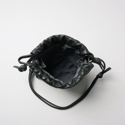 ＜delife＞Drawstring bag/Black