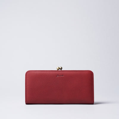 <Dakota> Kiss Lock Long Wallet / Red