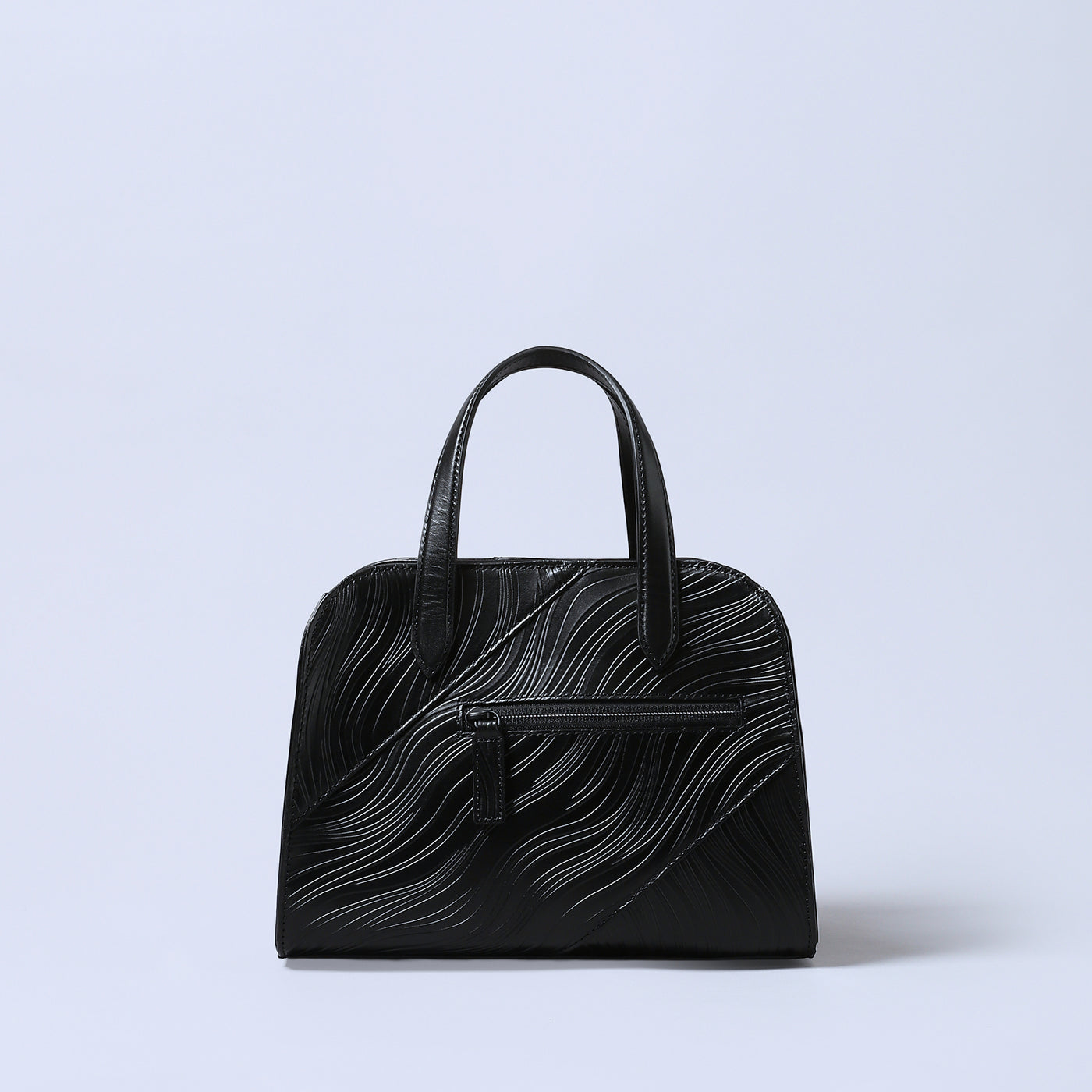 ＜エスティーヌ＞ノワリズムシリーズ レザー2WAYハンドバッグ/ブラック