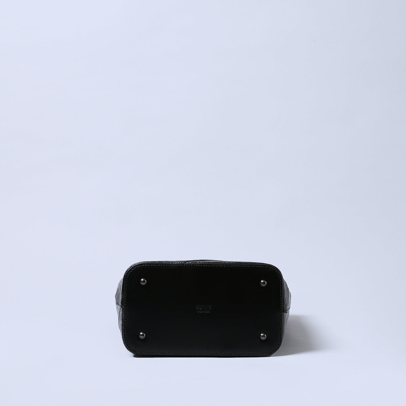 ＜ESTINE＞Noirism系列 兩用型皮革托特包/黑色