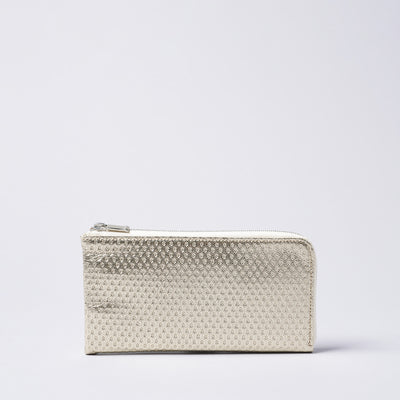 <Nomura Seisakusho> L Zipper Long Wallet (Spike Embossed) / Gold