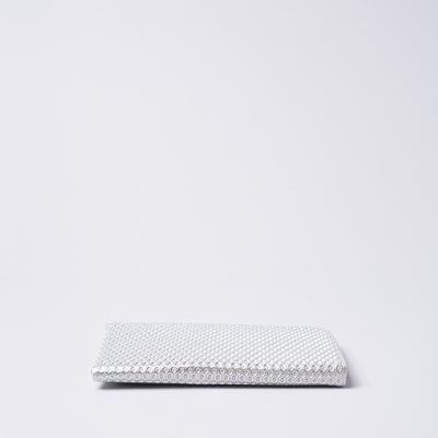 <Nomura Seisakusho> L Zipper Long Wallet (Spike Embossed) / Silver