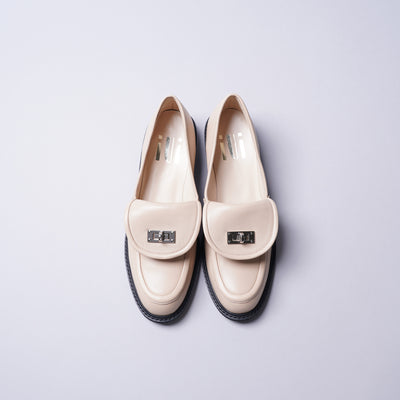 <IUI> Loafer with Buckle Detail / Beige