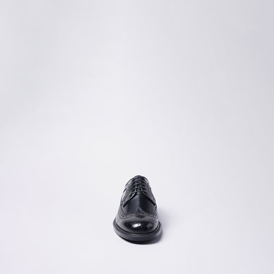 ＜KENFORD＞Wing-tip 雕花皮鞋/黑色