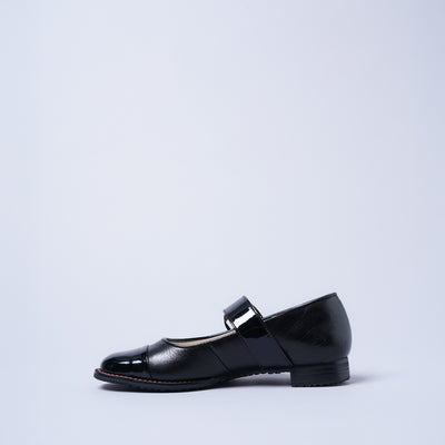 ＜クツネ＞BIG BIJOU PUMPS/黒(ブラック)
