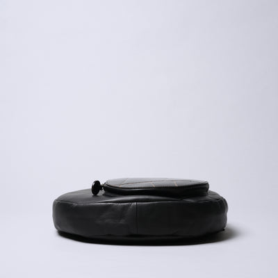 ＜リアルマインド ブラックレーベル＞アポロン 2way丸形ショルダーバッグ　大/ブラック