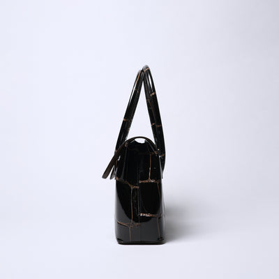 <REAL MIND BL> Prima Borsa Flap Tote Bag / Navy