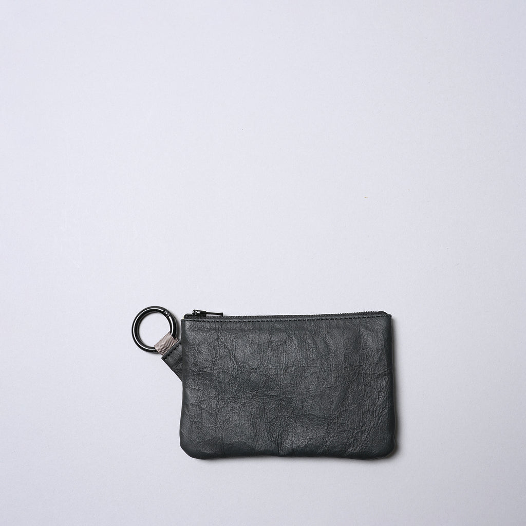 Super Lightweight Dyneema Leather Ring Pouch M / All Black