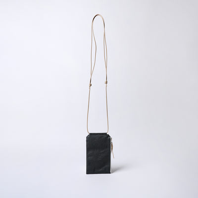 超輕量Dyneema皮革 旅行用單肩包/黑色