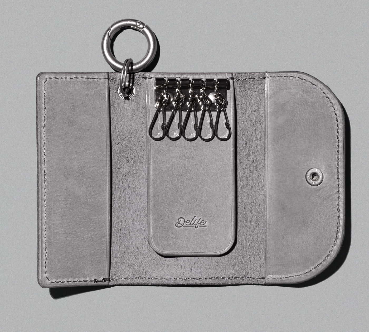 ＜delife＞Smooth Key Case/Grey