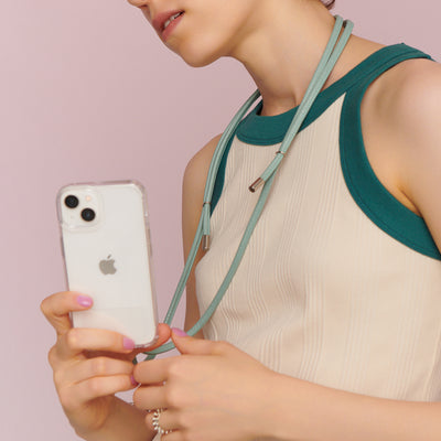 <bell la bell> Italian Leather Smartphone Shoulder  Single/ Greige