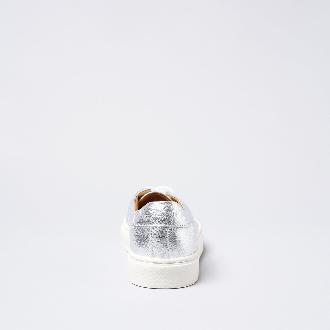 <TOSS> Chester Lace Up Leather Sneaker / Silver