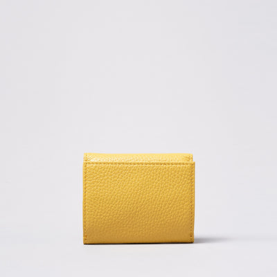 <bell la bell> Italian Leather Trifold Wallet / Yellow