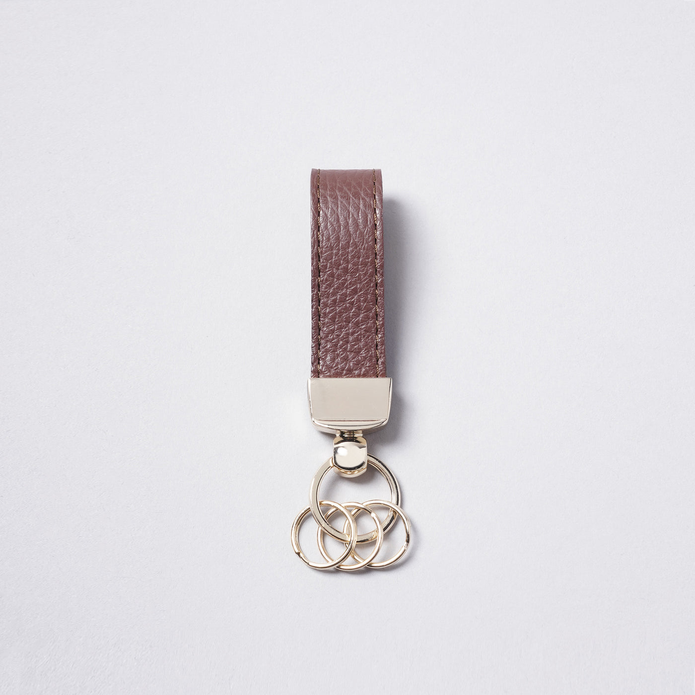<bell la bell> Italian Leather Key Ring / Camel