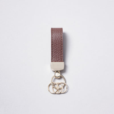<bell la bell> Italian Leather Key Ring / Dark Brown