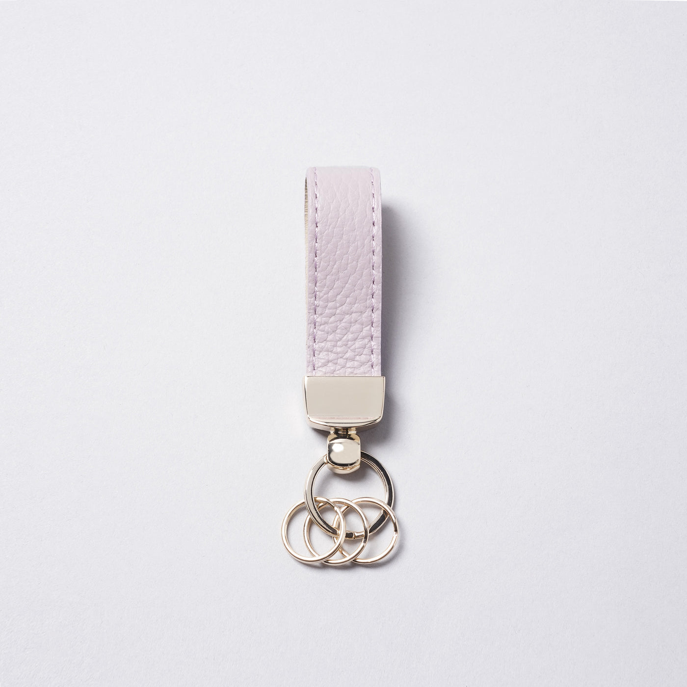 <bell la bell> Italian Leather Key Ring / Purple