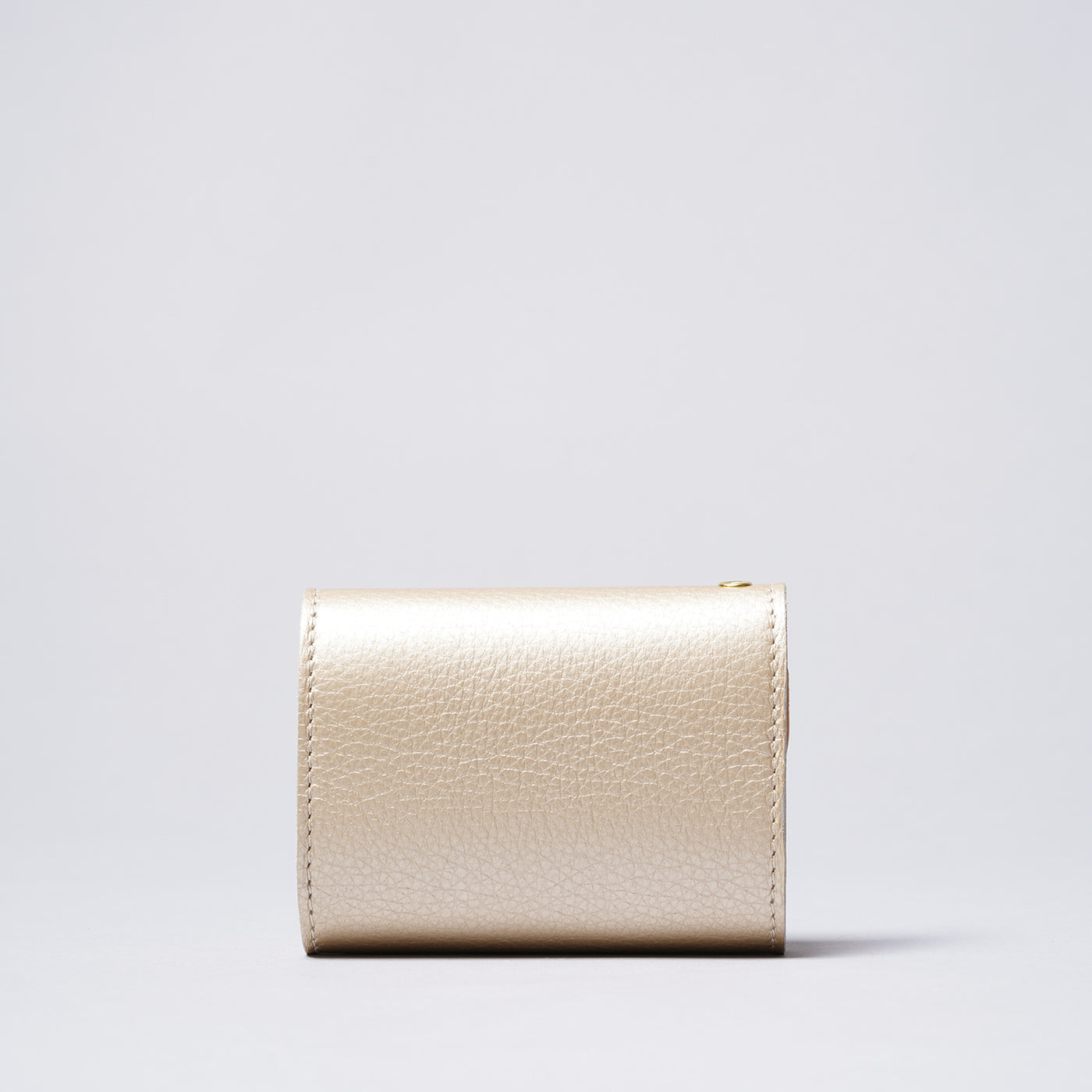 <cotocul> Foil Leather Mini Wallet / Champagne