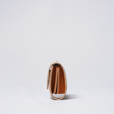 <cotocul> Foil Leather Mini Wallet / Champagne