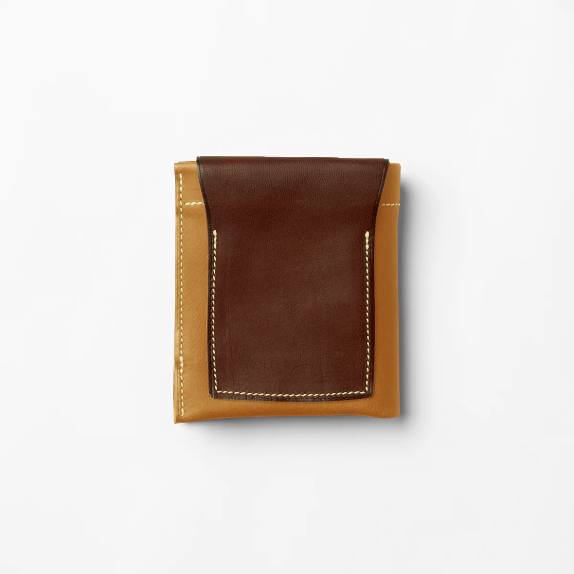 ＜M ripple customized folded wallet, brownish