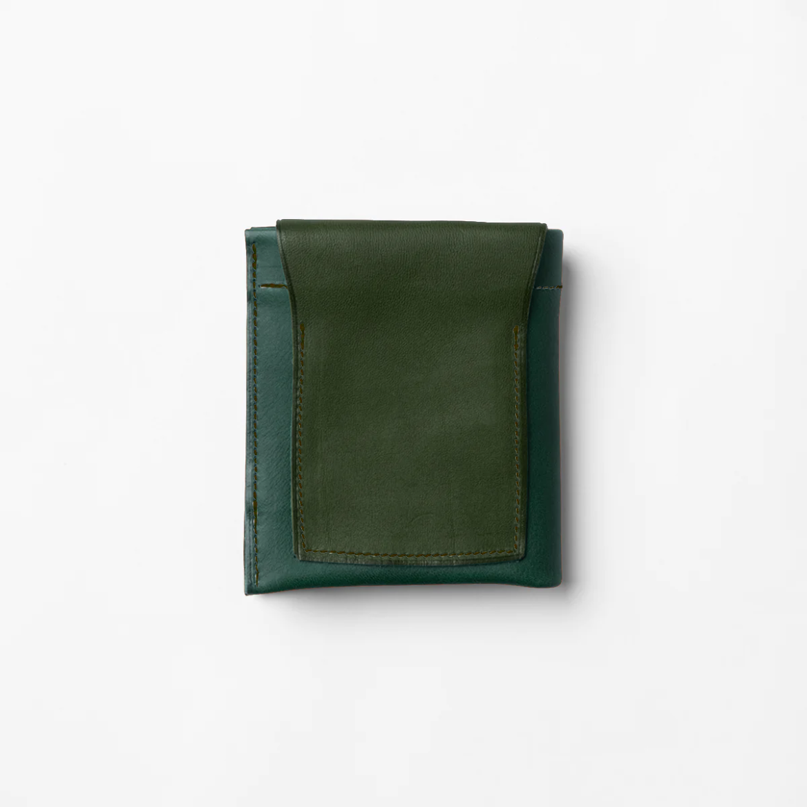 ＜エムリップル＞ カスタマイズ 二つ折財布 グリーン系