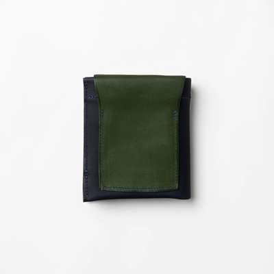 ＜M ripple customized folded wallet, blue