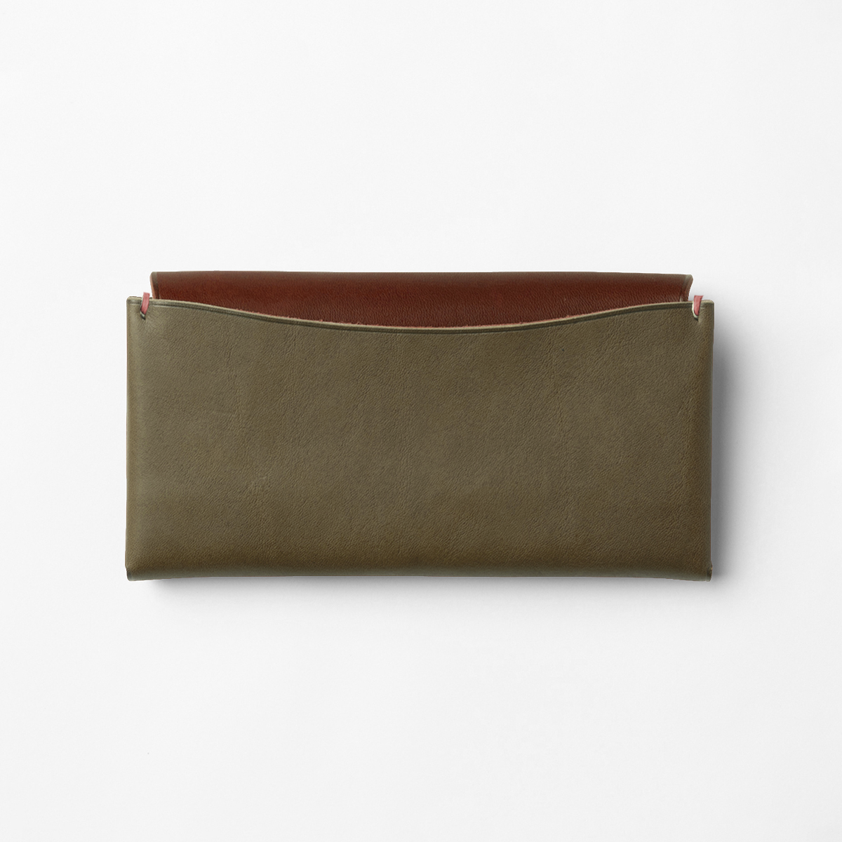 ＜Customized long wallet, brownish