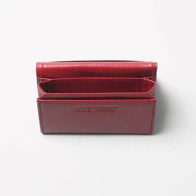 <mic> Business Card Holder with Gusset / Wine