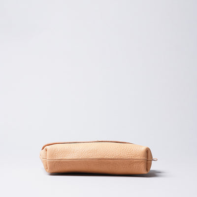 <minca> Leather Pouch 02/ M / Chocolate