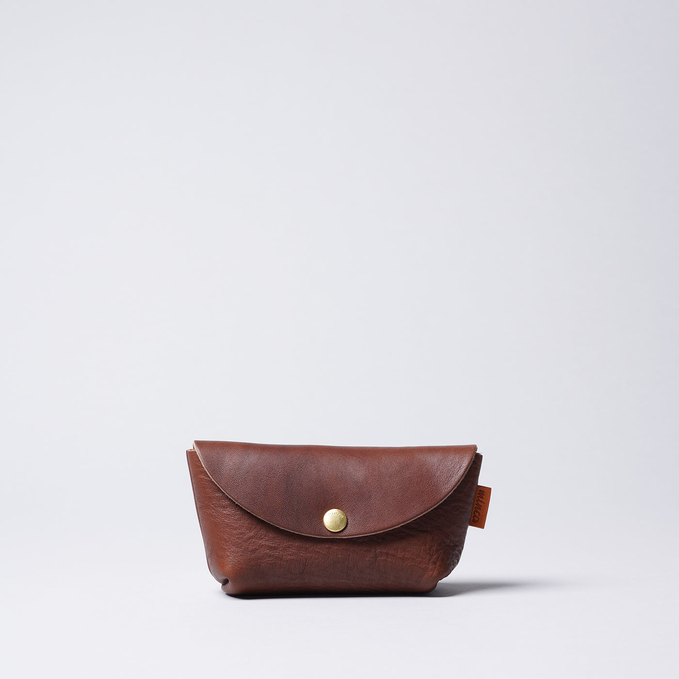 <minca> Leather Pouch 02/ S / Chocolate