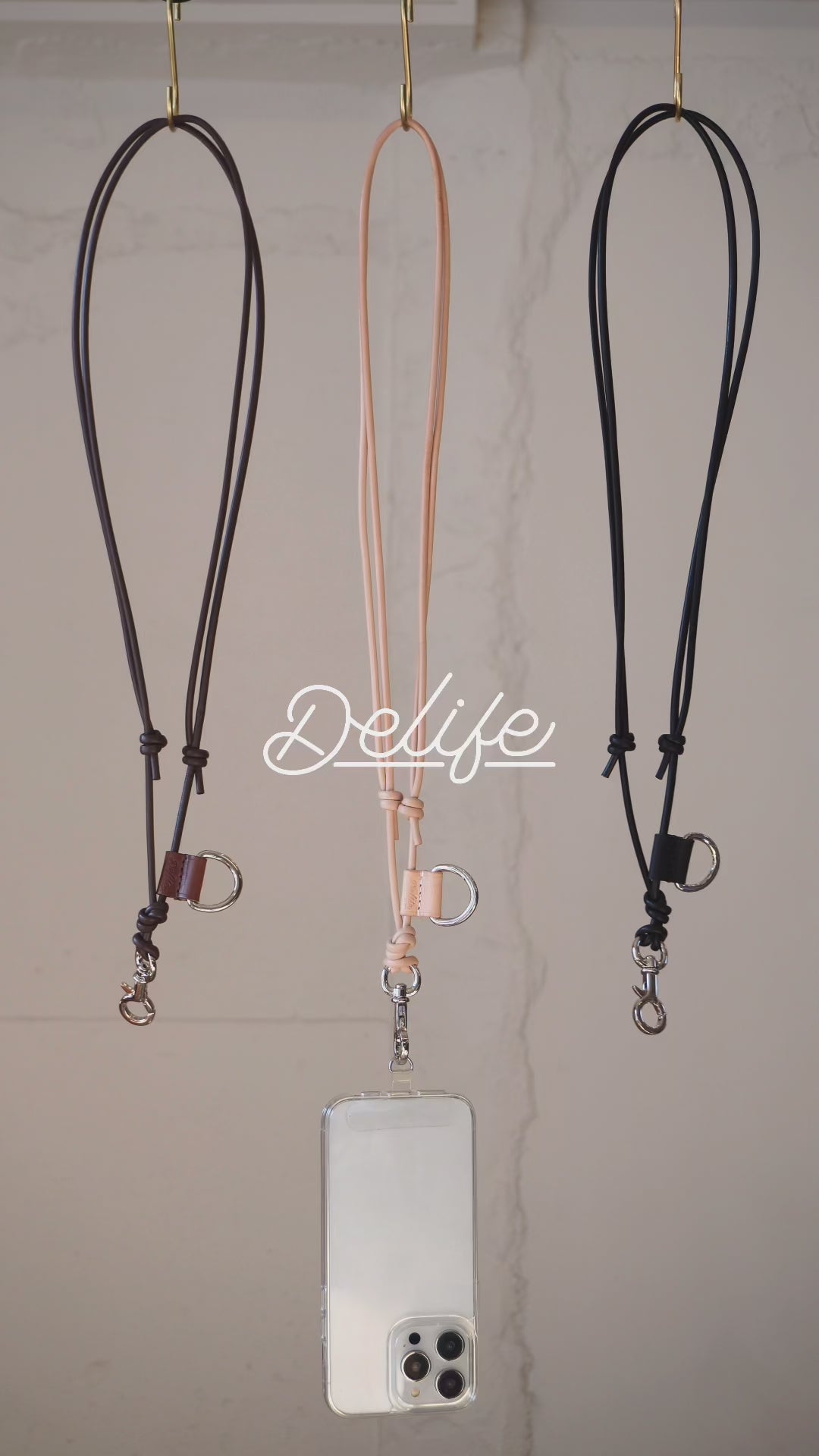 ＜DELIFE＞Mobilestrap/棕色