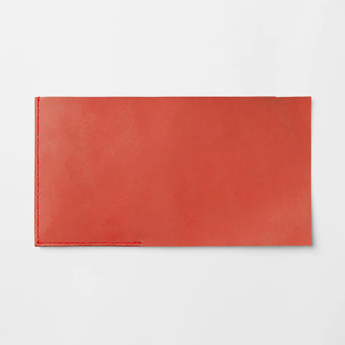 ＜Customized saba half wallet, reddish