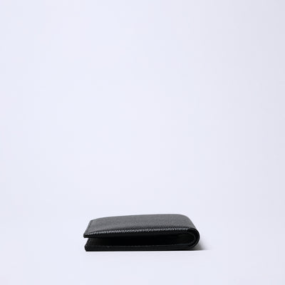<sugata> Bi-fold Wallet / Compact / Black