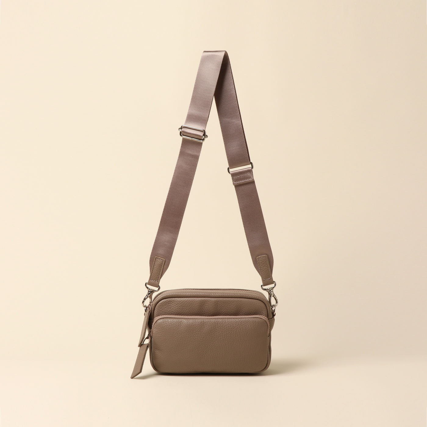 <itten-itten> Leather mini shoulder bag / terracotta