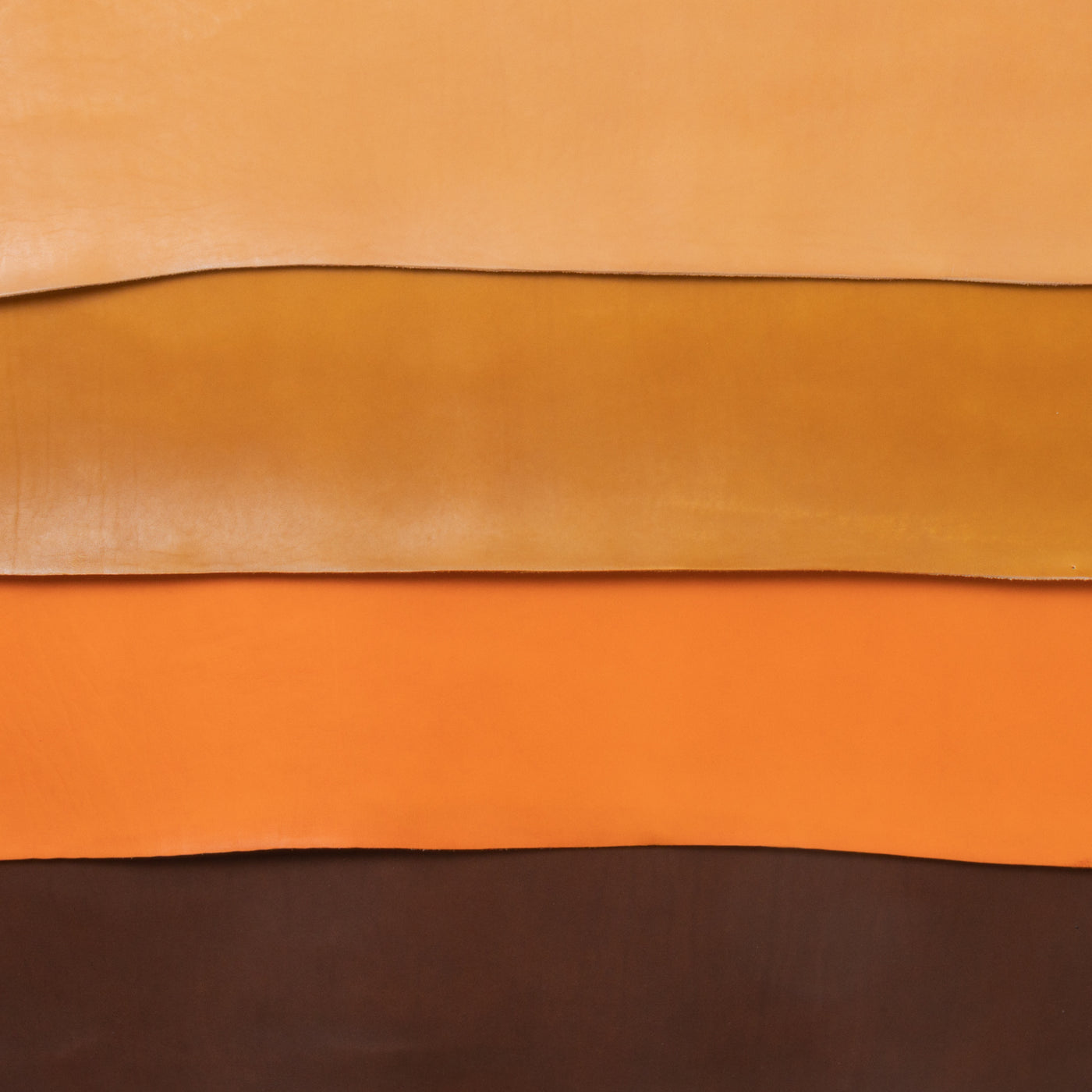 Tanned/smooth leather half-cut/orange