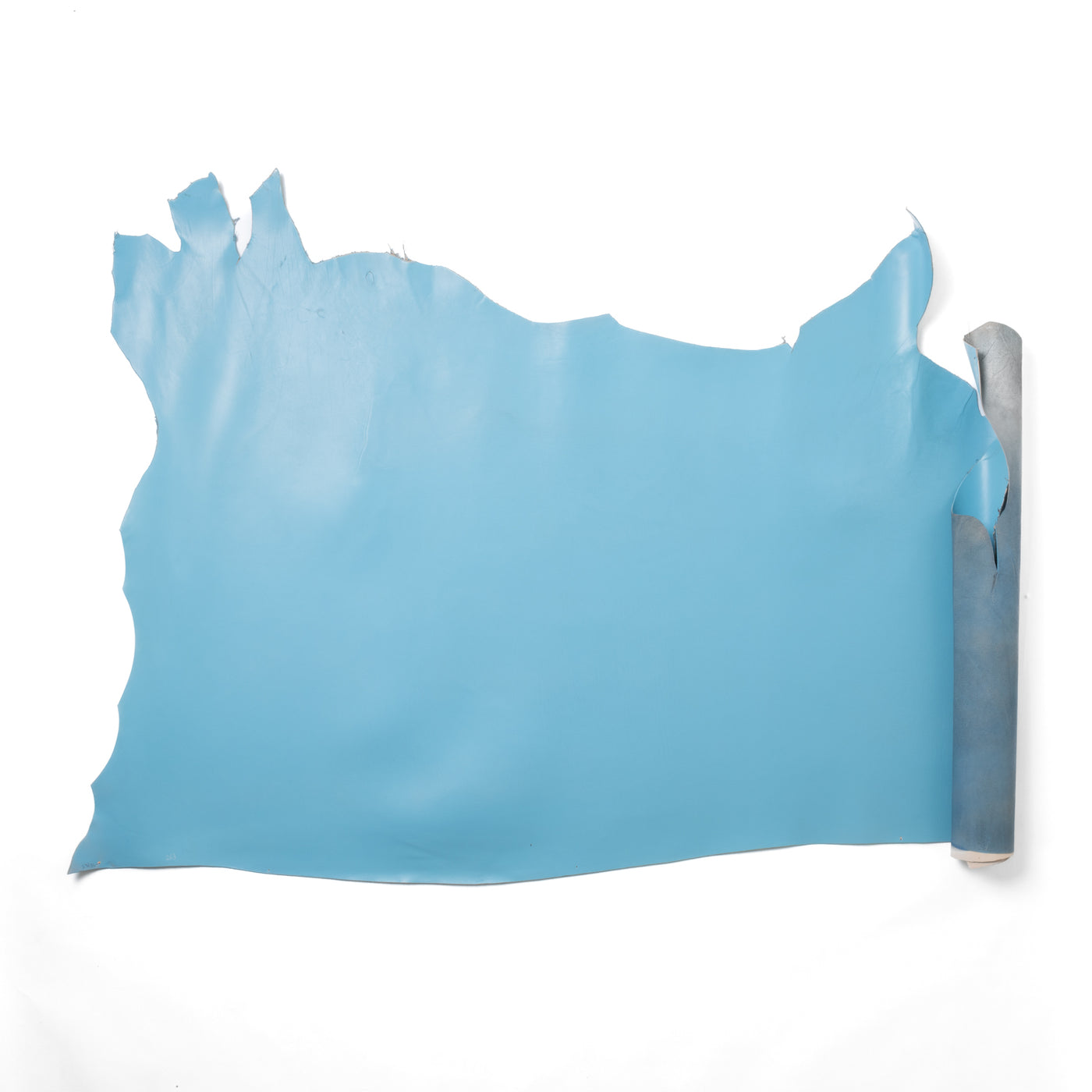 Tanned/smooth leather, half cut / sky blue