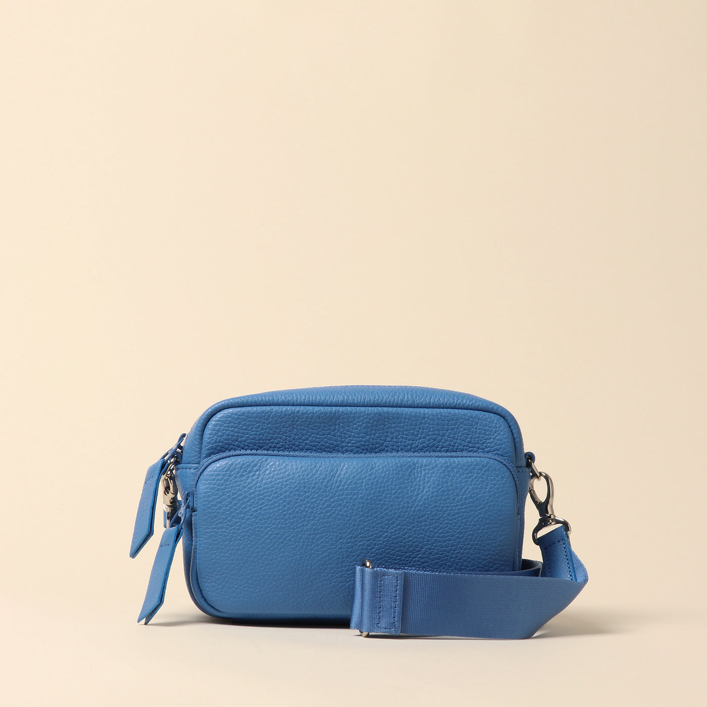 <itten-itten> Leather mini shoulder bag / blue