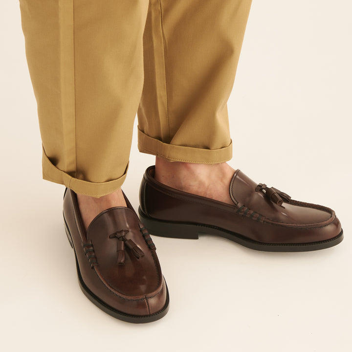 Tassel Loafer Dark Brown テーーマ teema