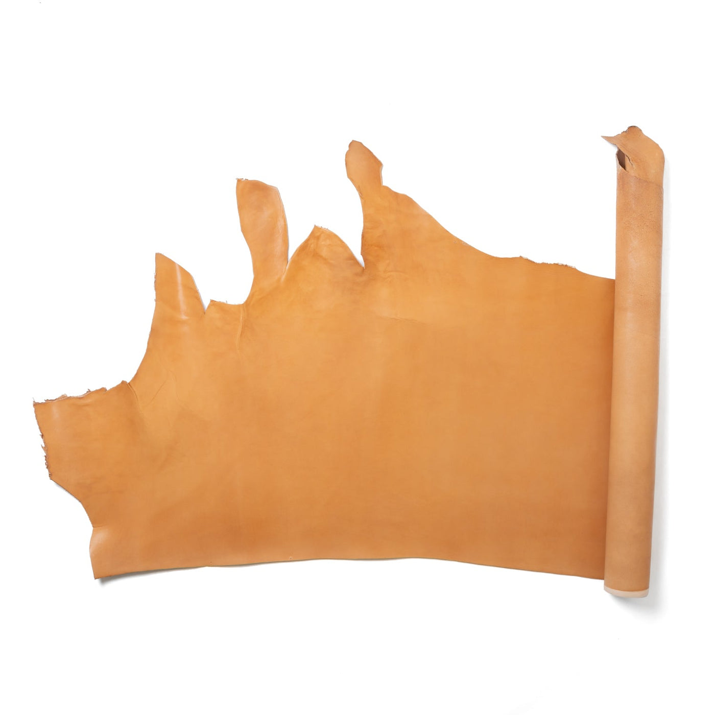 Tanned/smooth leather, half cut/natural