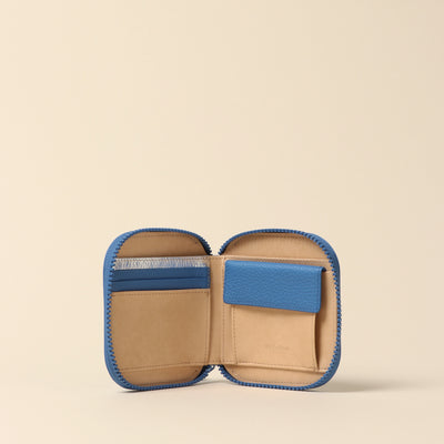 <itten-itten > Round Mini Wallet / Blue
