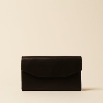 <Annak> Garçon shaped wallet / Silver×Natural